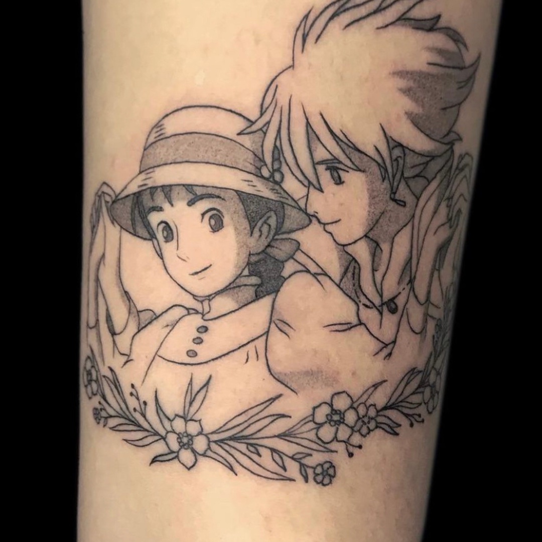 Tatuaje Sukuna Jujutsu Kaisen black grey — CAOS Art Tattoo Chile